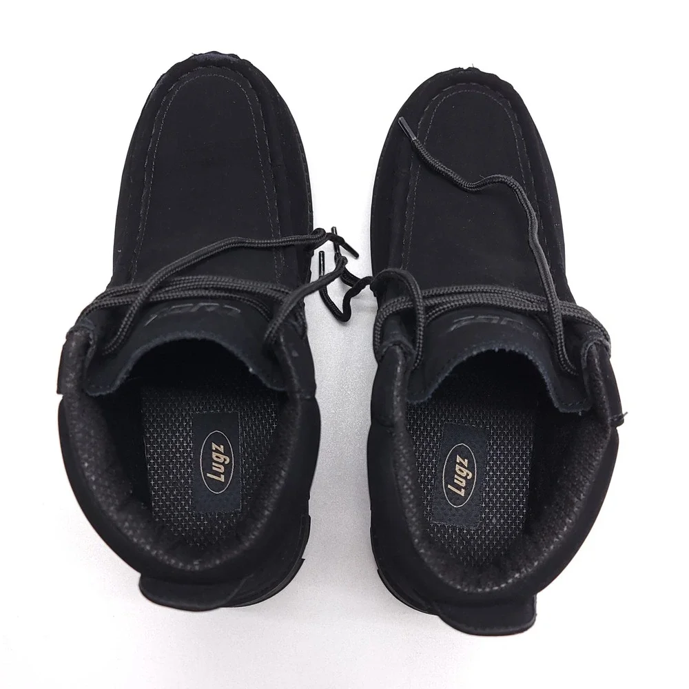 Lugz Fringe Mid Mens 8 Black Moc Toe Chukka Boots MFRGD-001